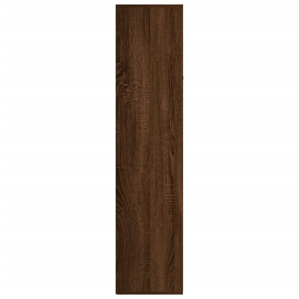 vidaXL Kirjahylly / Senkki ruskea tammi 66x30x130 cm tekninen puu