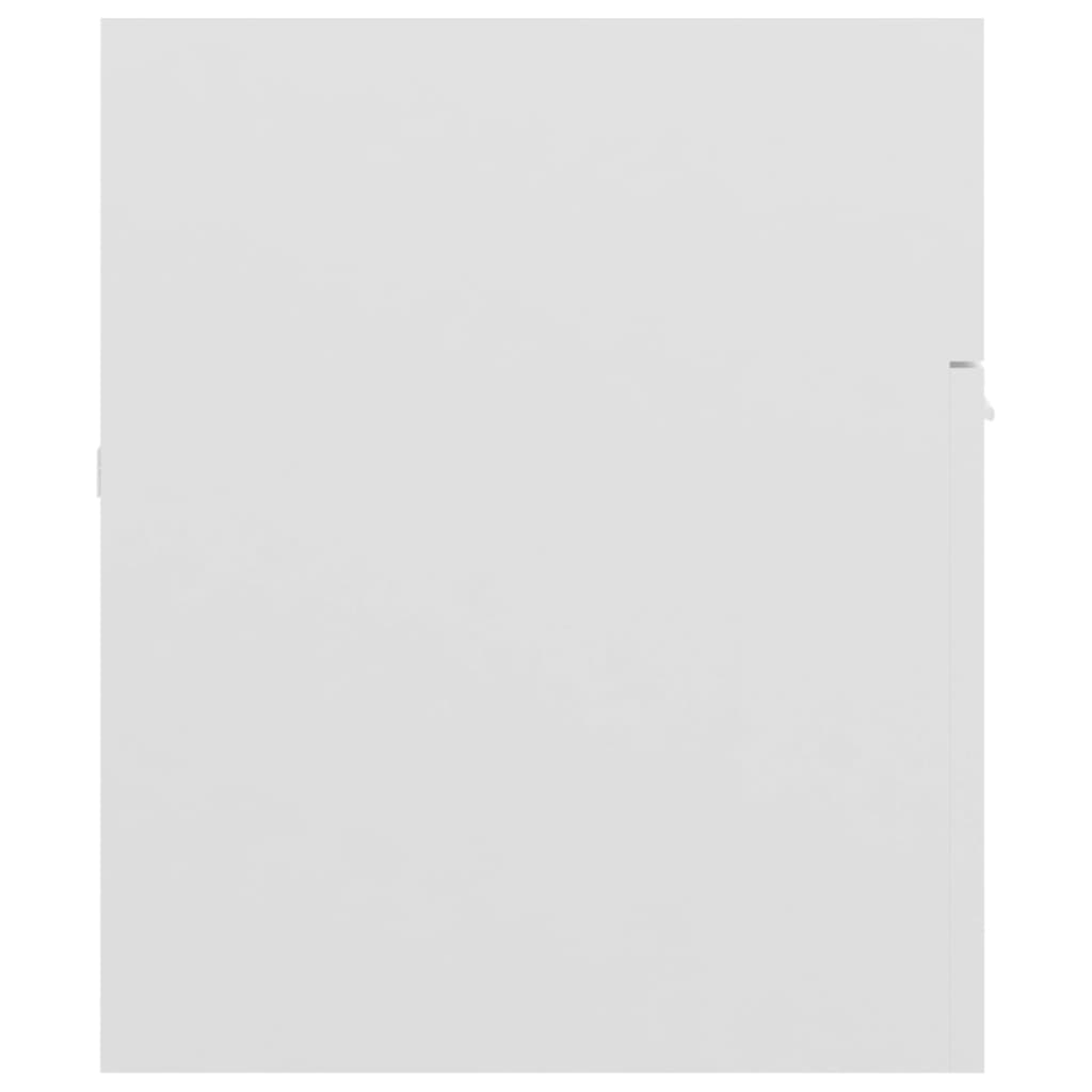 vidaXL Allaskaappi korkeakiilto valkoinen 100x38,5x46 cm lastulevy