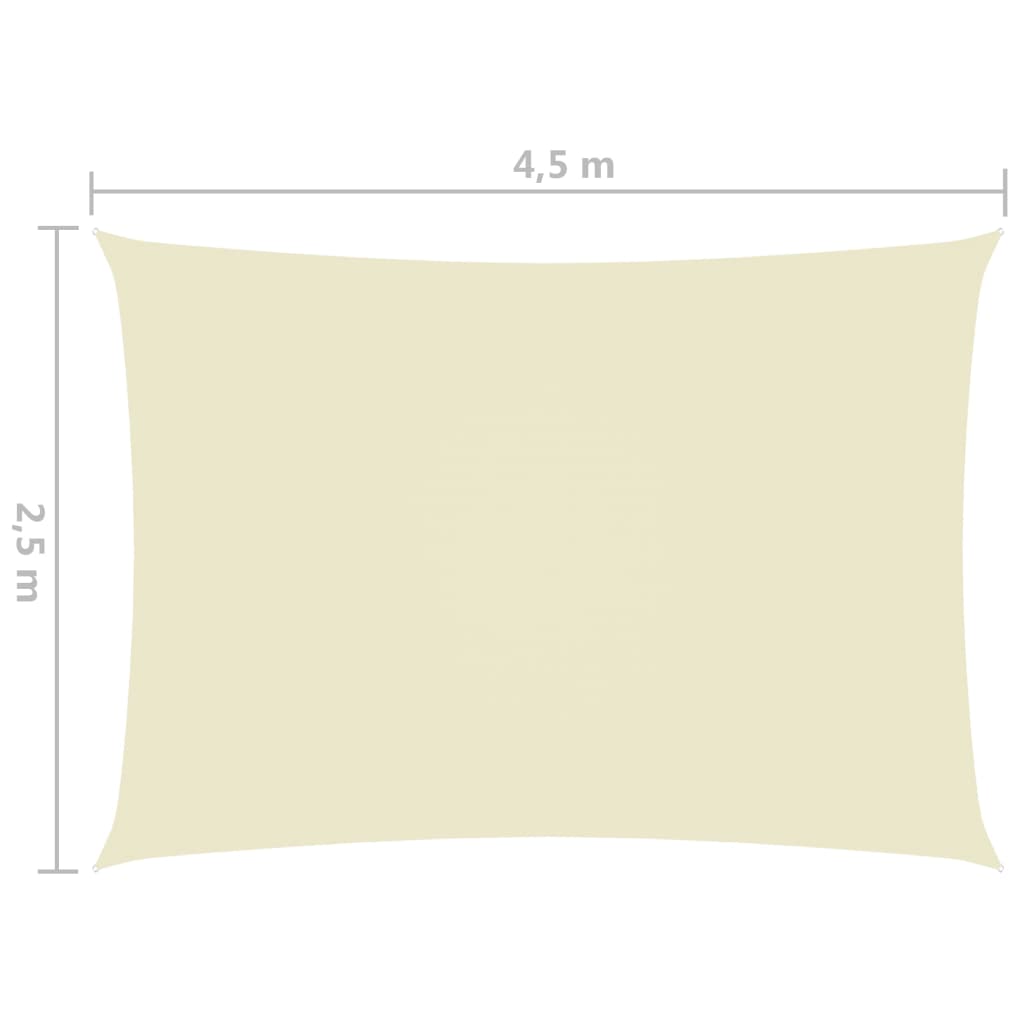 vidaXL Aurinkopurje Oxford-kangas suorakaide 2,5x4,5 m kerma