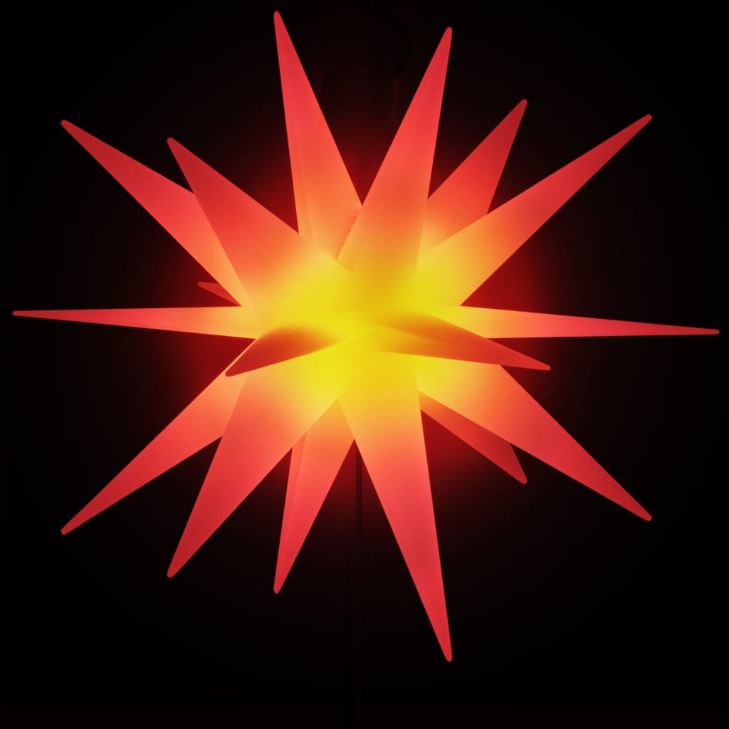 vidaXL Joulun LED-tähtivalo maapiikillä taitettava punainen 57 cm