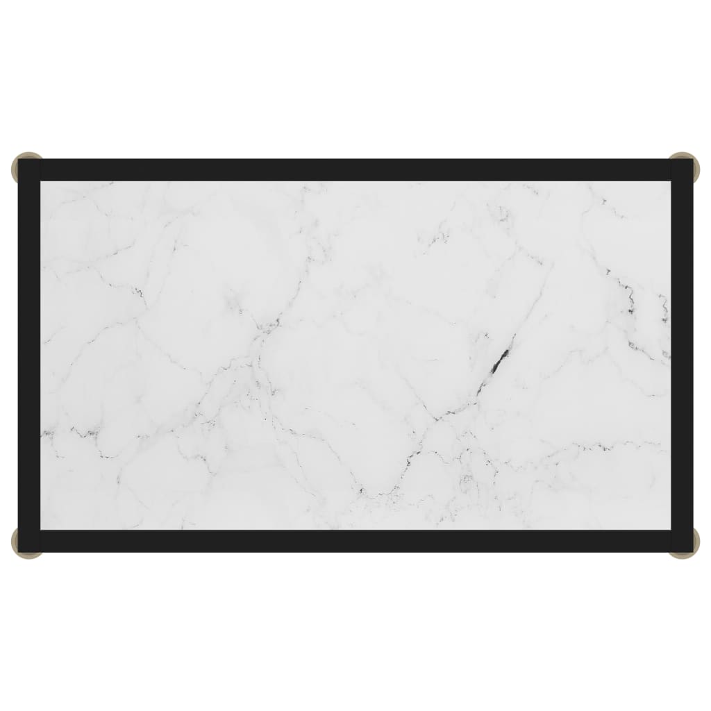 vidaXL Konsolipöytä valkoinen 60x35x75 cm karkaistu lasi