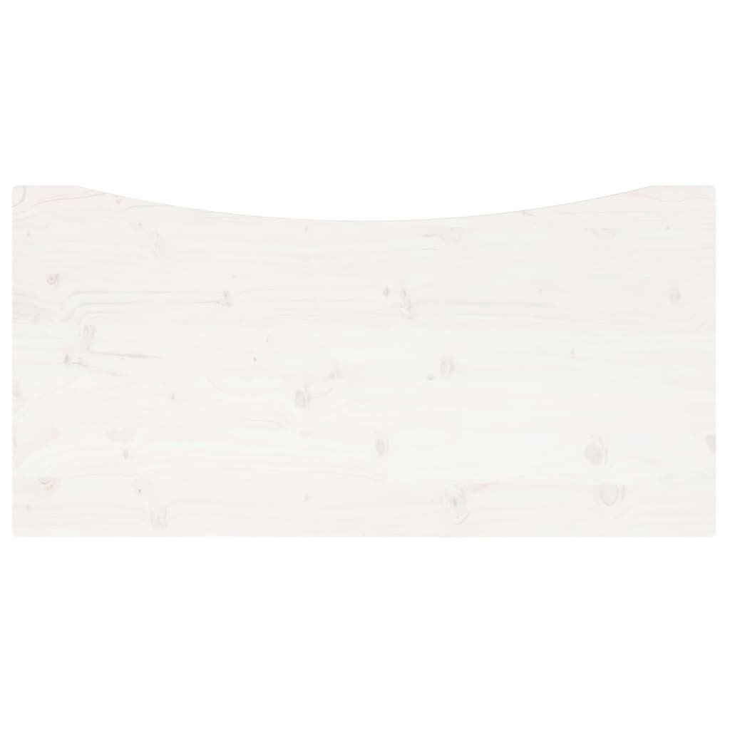 vidaXL Pöytälevy valkoinen 100x50x2,5 cm täysi mänty