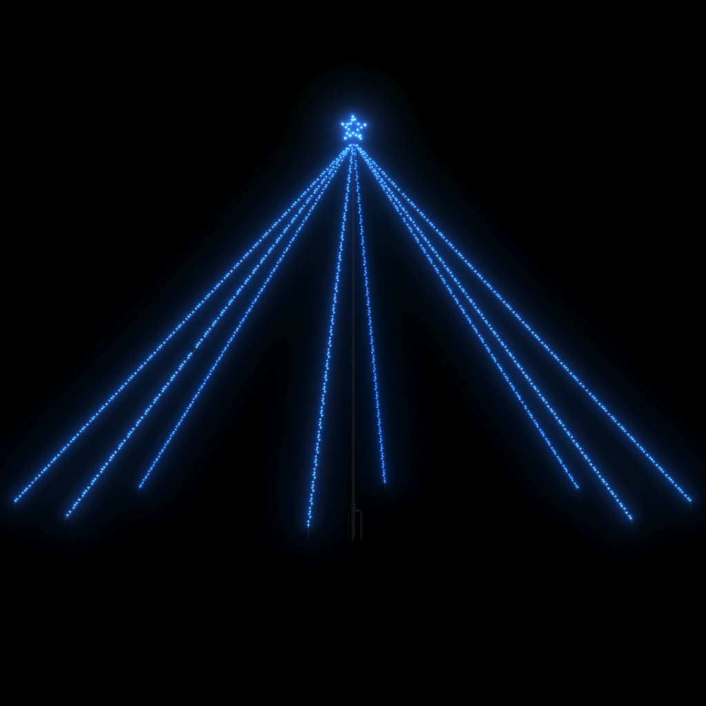 vidaXL Joulukuusen valot sisä-/ulkokäyttöön 800 x LED sininen 5 m