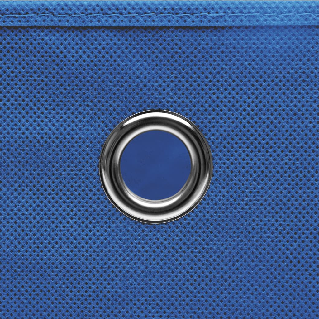 vidaXL Säilytyslaatikot kansilla 10 kpl sininen 32x32x32 cm kangas