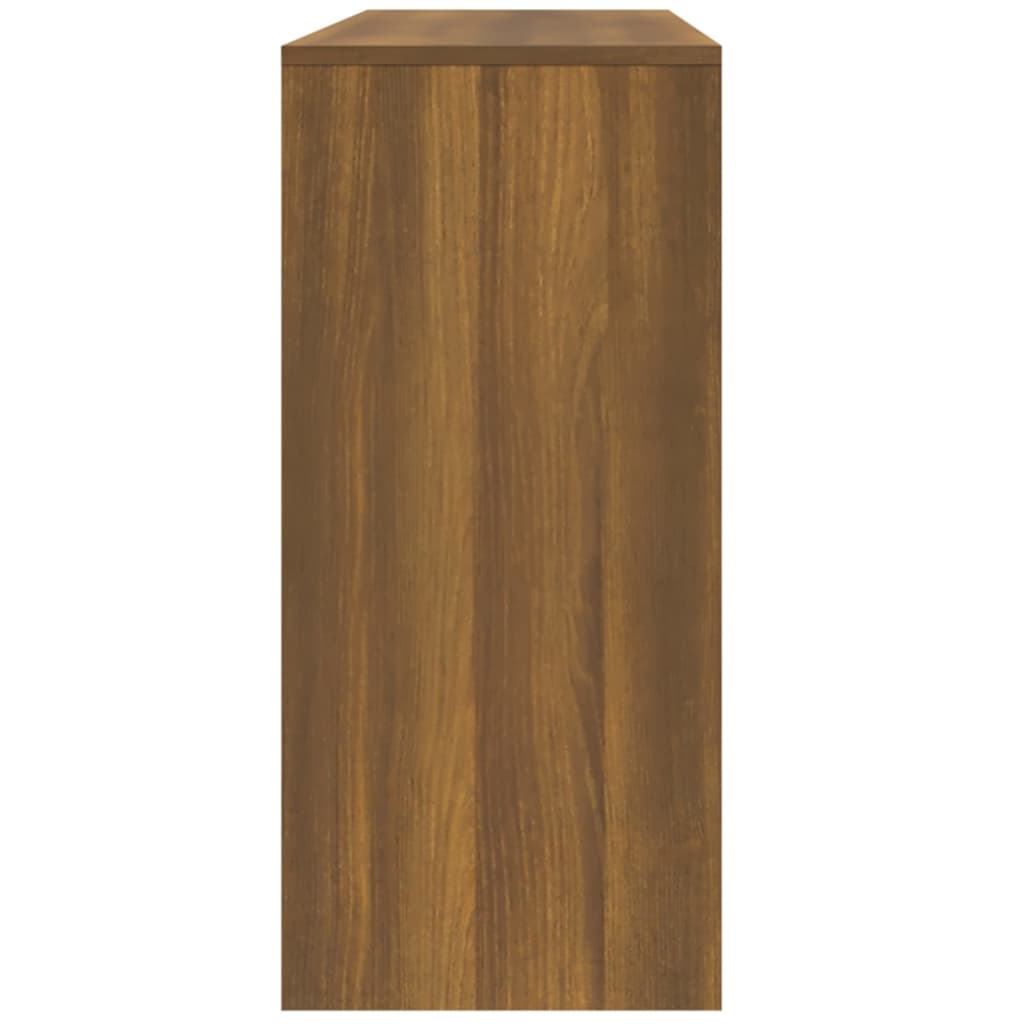 vidaXL Konsolipöytä ruskea tammi 100x35x76,5 cm lastulevy